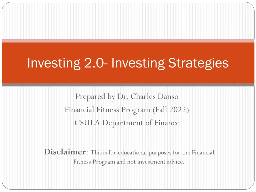investing 2 0 investing strategies