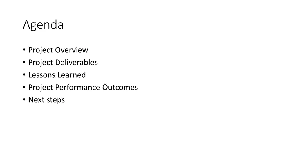 agenda