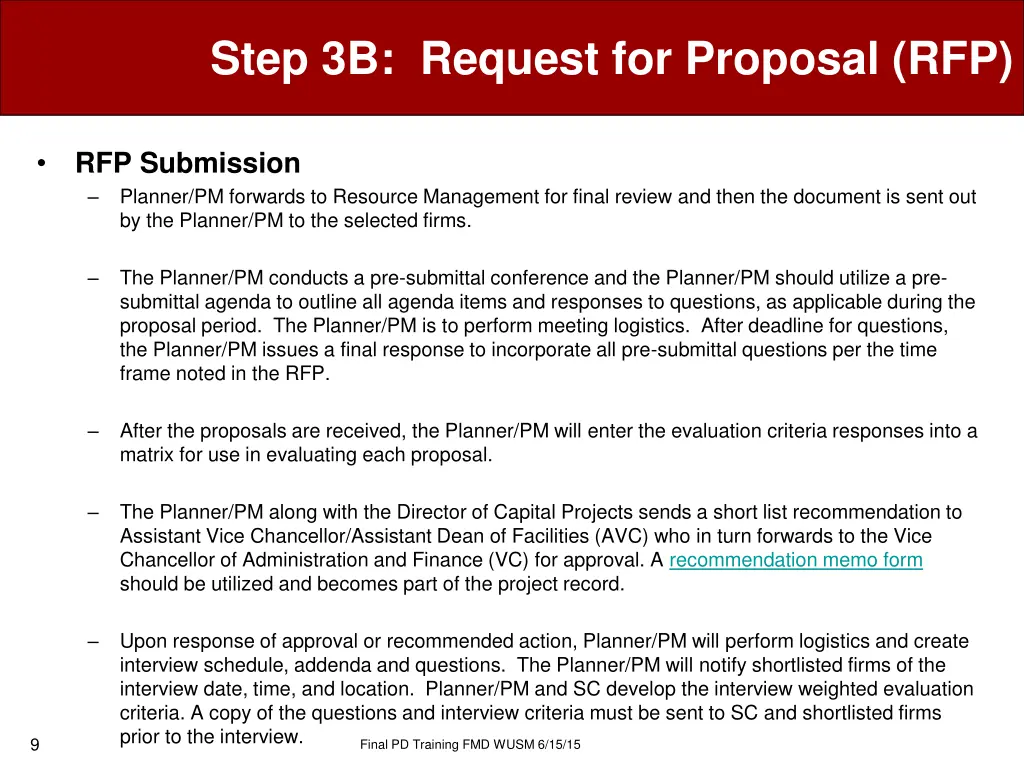 step 3b request for proposal rfp 1