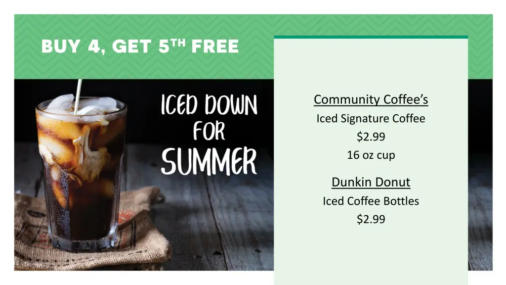 community coffee s iced signature coffee