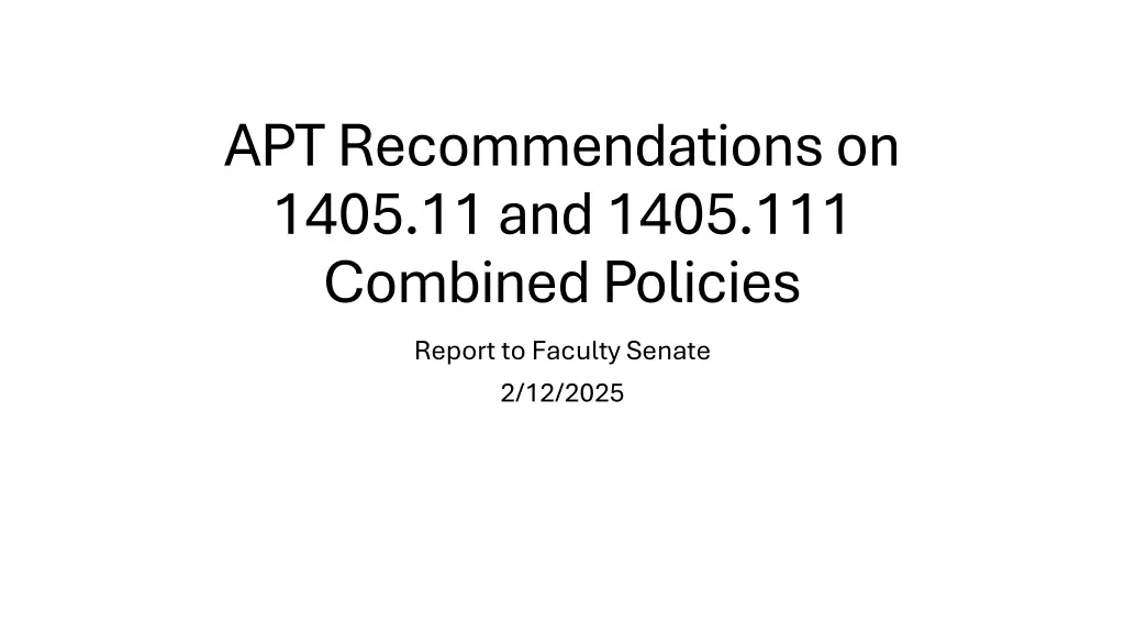 apt recommendations on 1405 11 and 1405