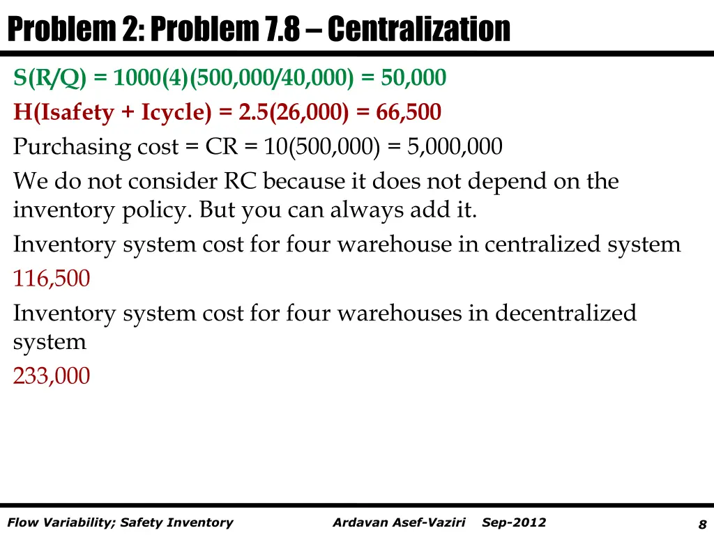 problem 2 problem 7 8 centralization 2