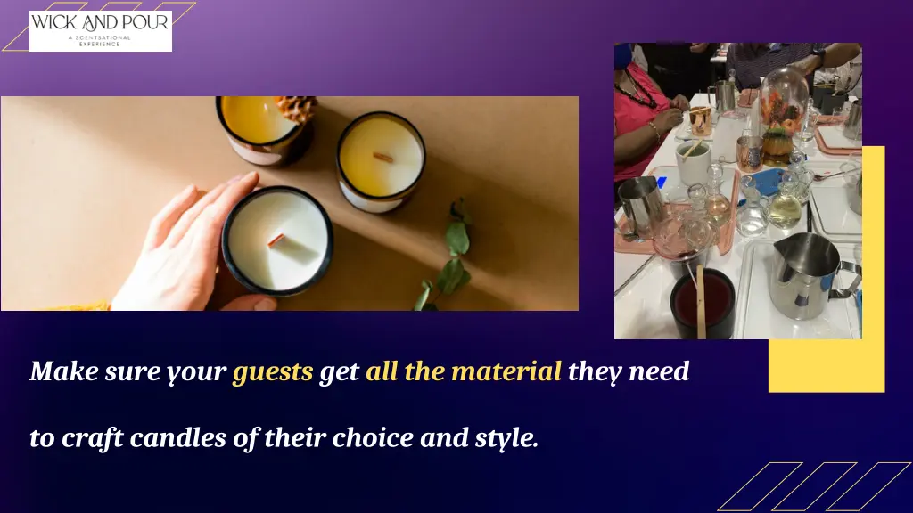 make sure your guests get all the material they