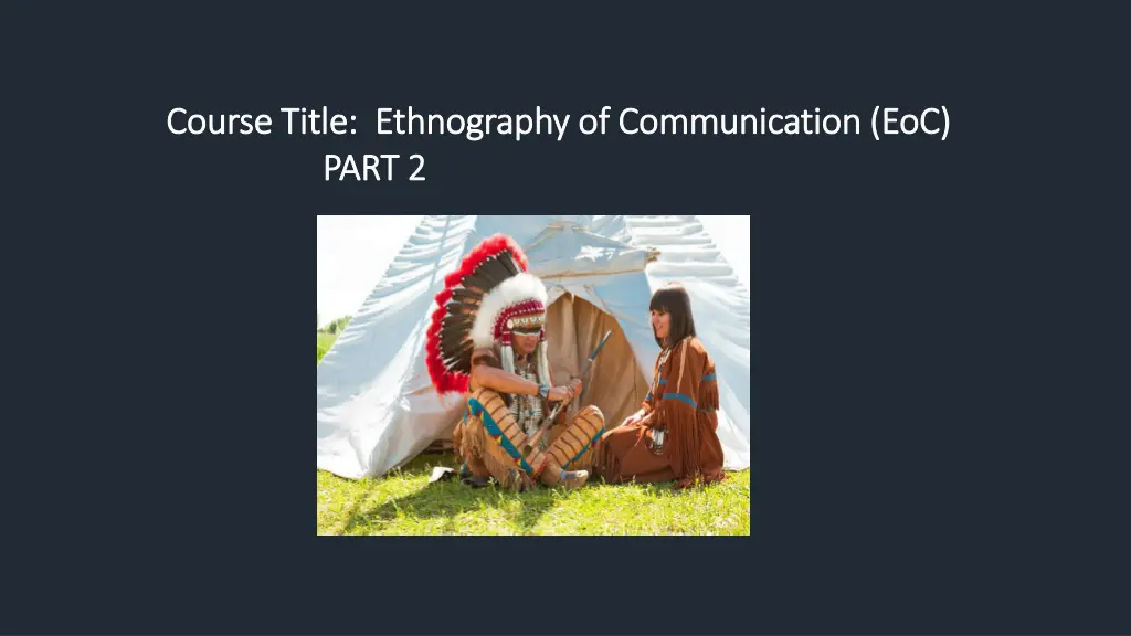 course t course title ethnography 1