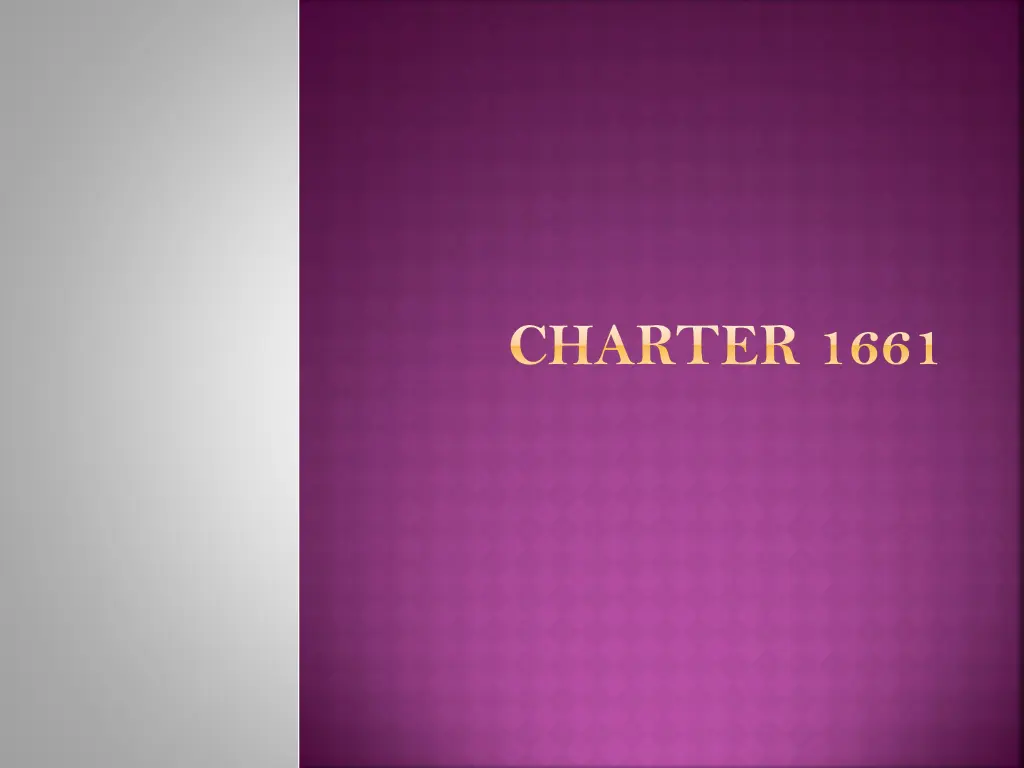 charter 1661
