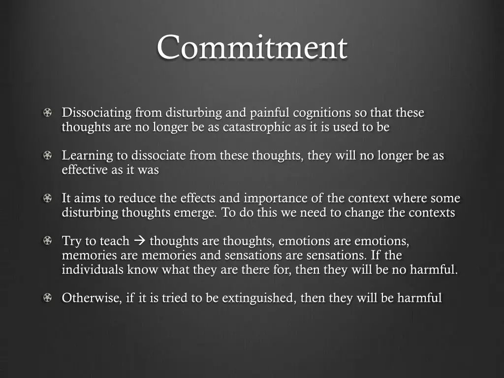 commitment