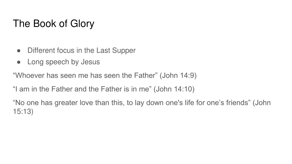 the book of glory