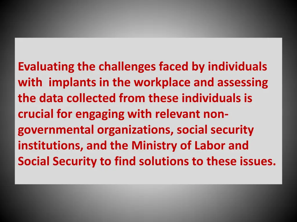 evaluating the challenges faced by individuals