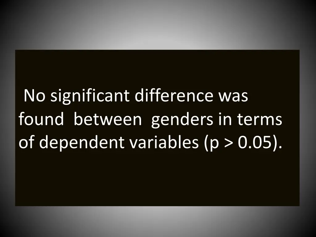 no significant difference was found between