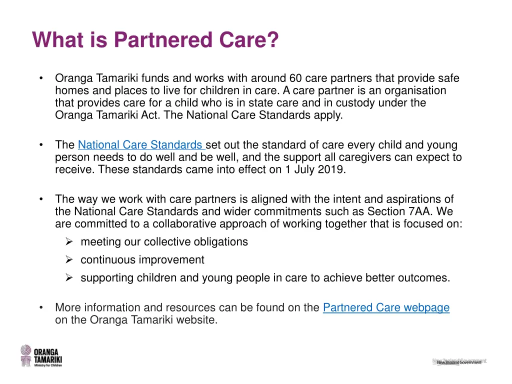 what is partnered care