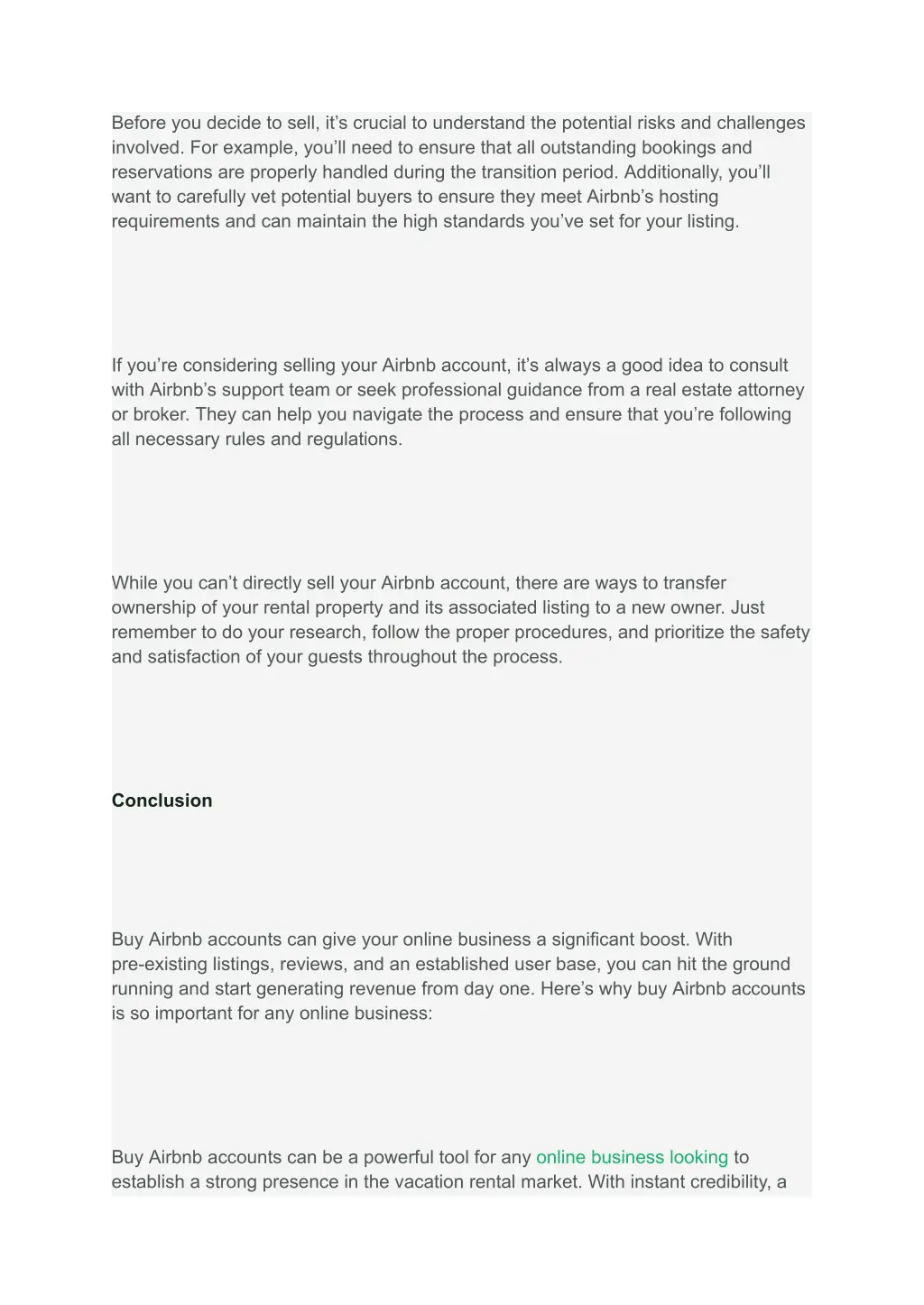 before you decide to sell it s crucial