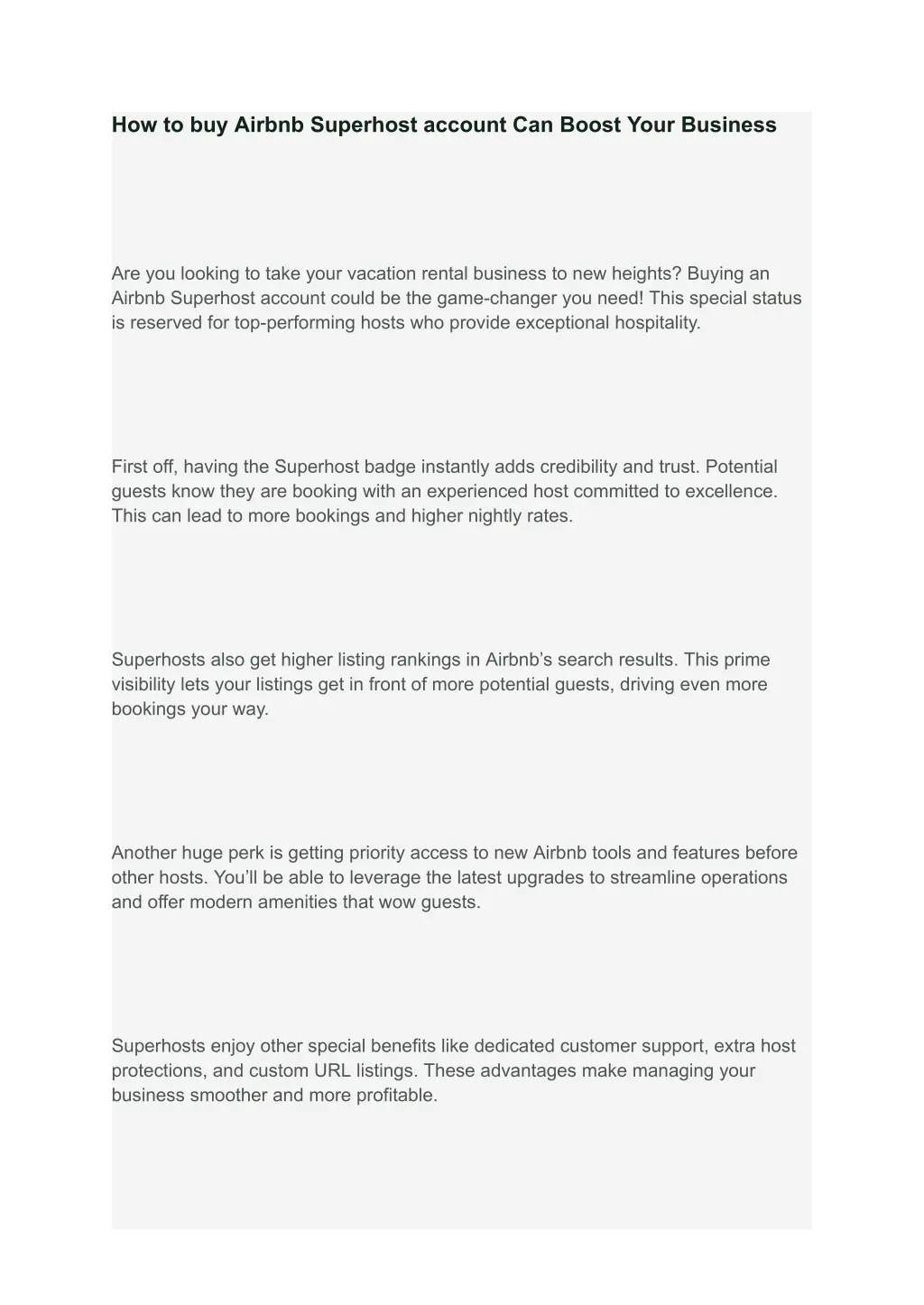 how to buy airbnb superhost account can boost