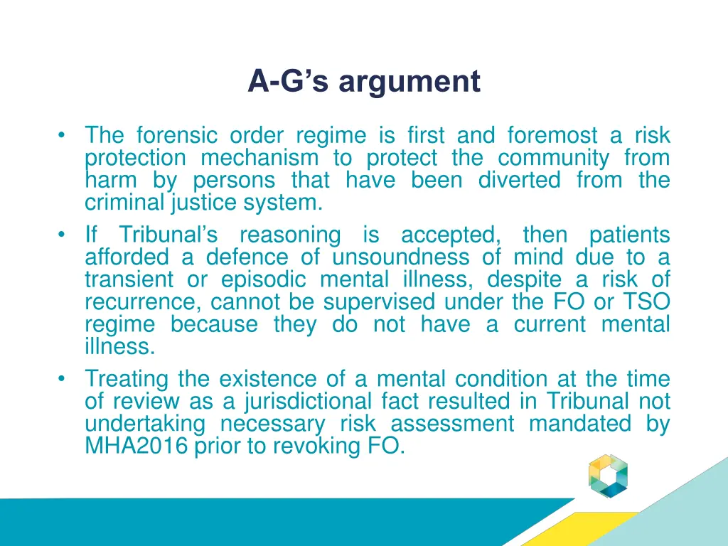 a g s argument