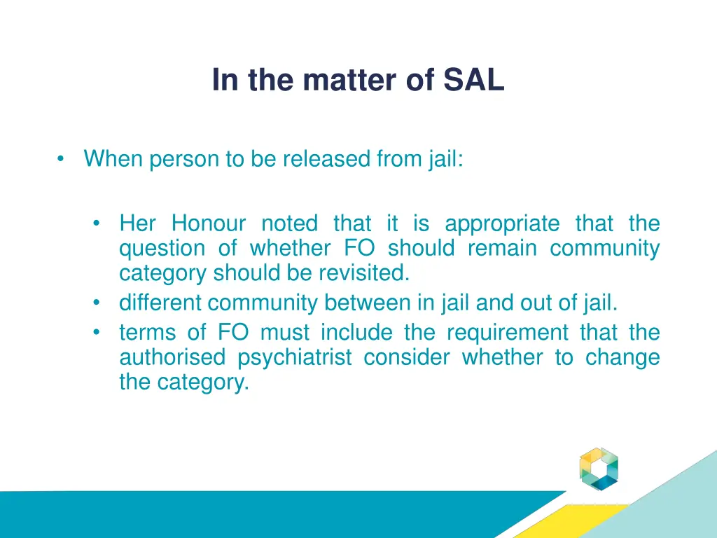 in the matter of sal 1