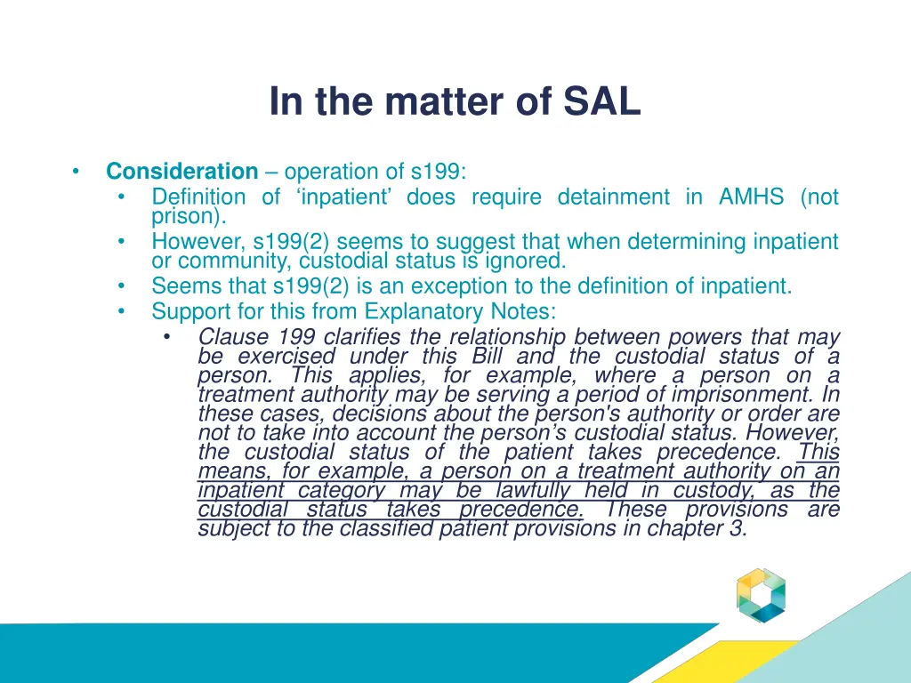 in the matter of sal 3
