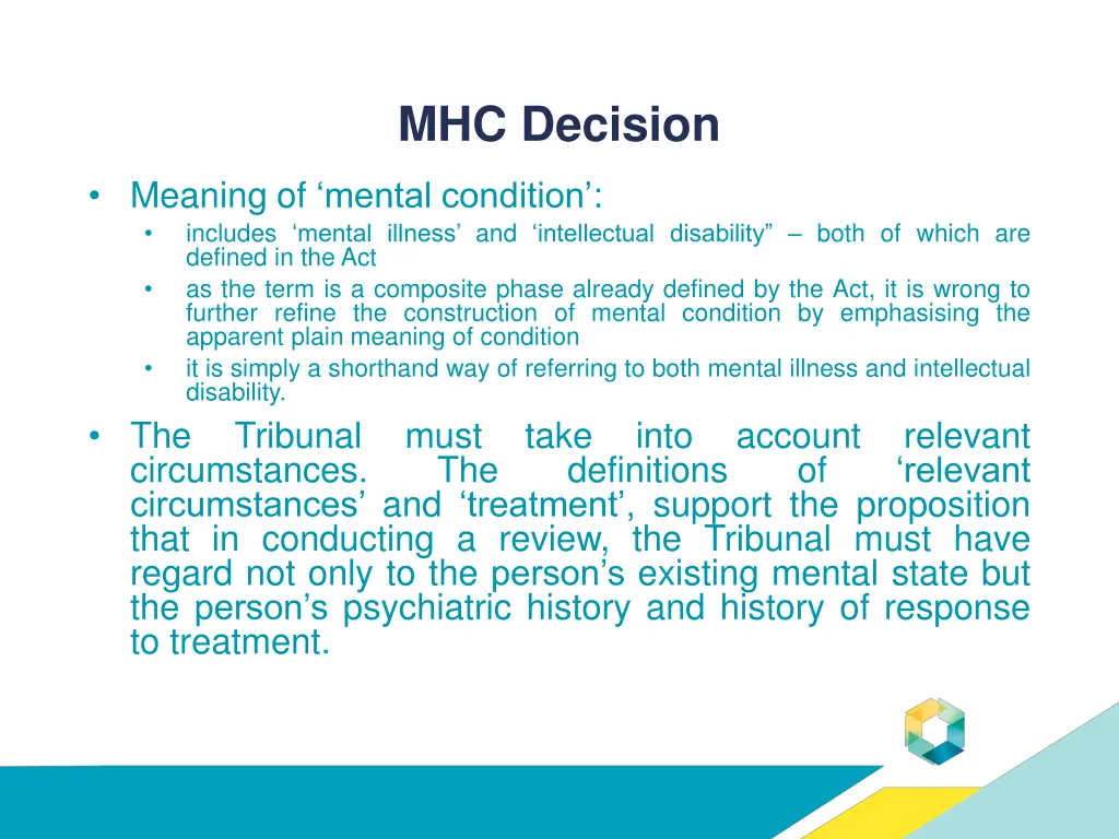 mhc decision