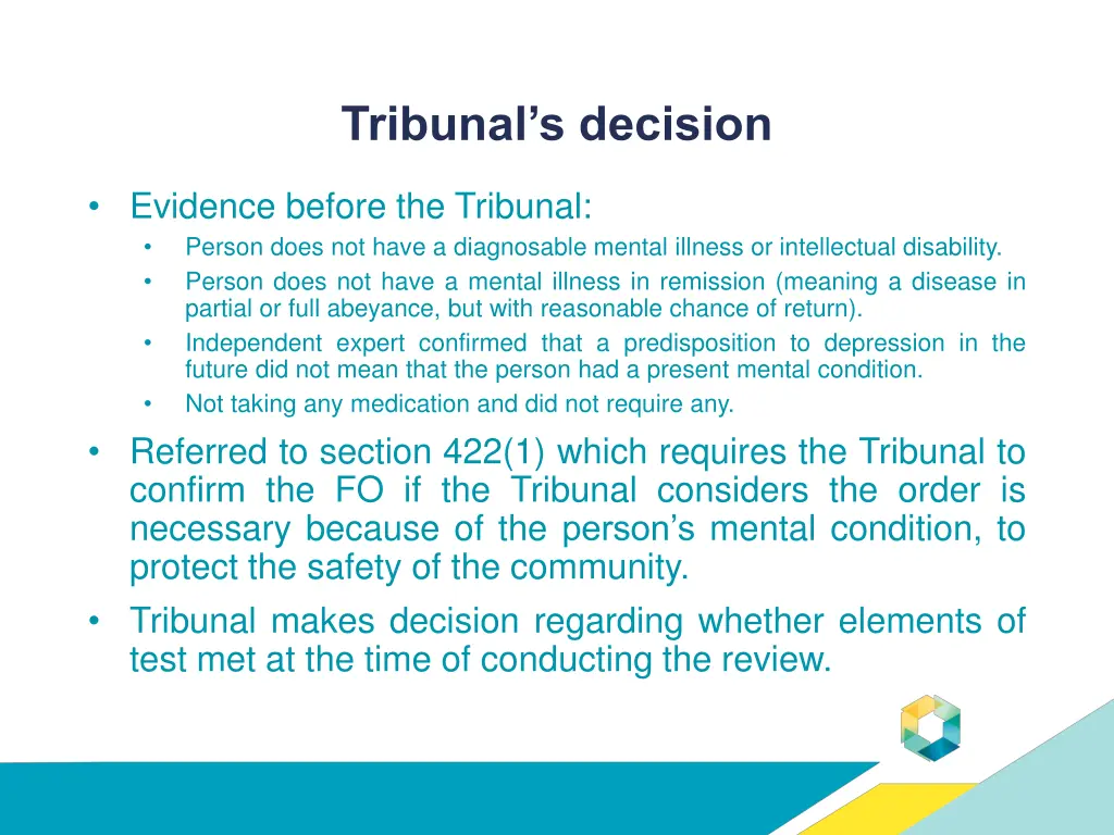 tribunal s decision 2