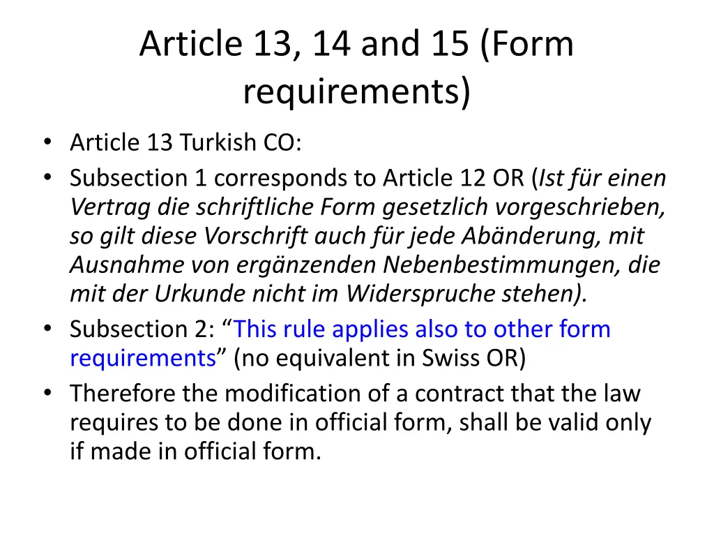 article 13 14 and 15 form requirements article
