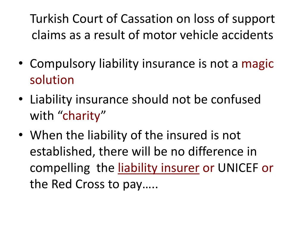 turkish court of cassation on loss of support 10