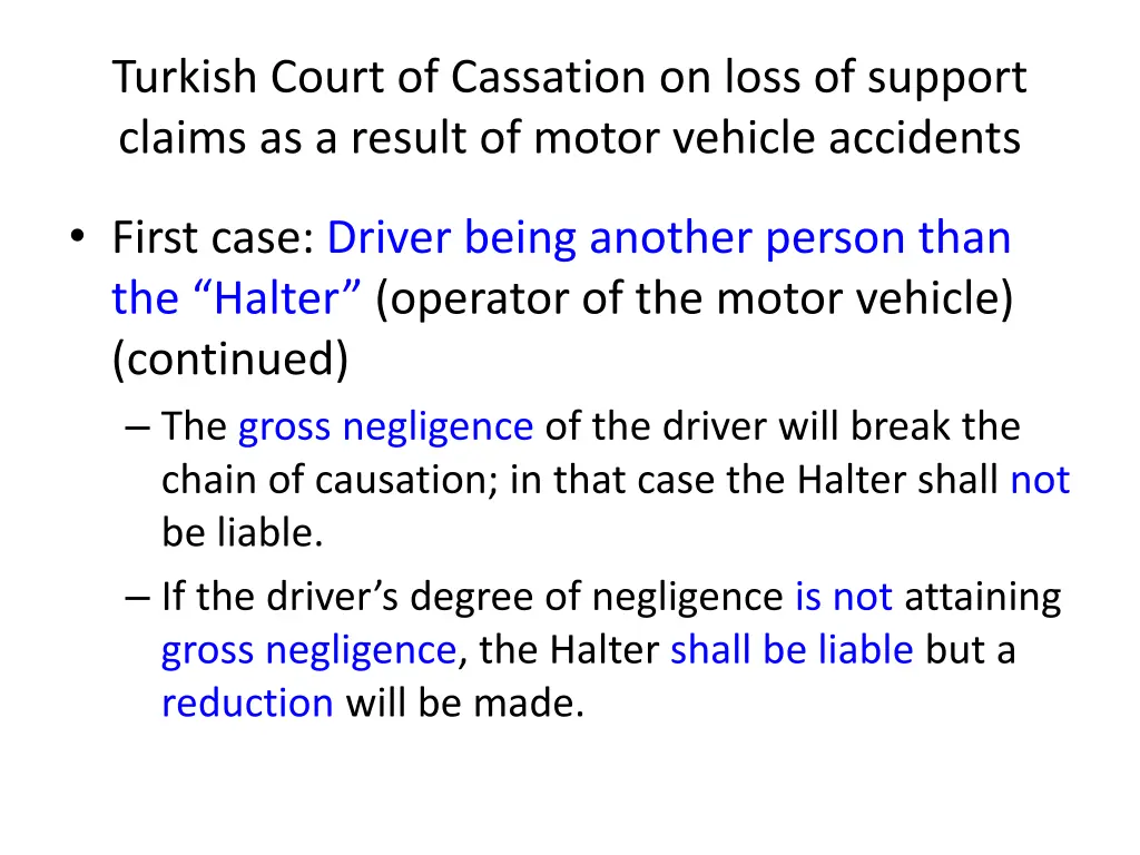 turkish court of cassation on loss of support 2