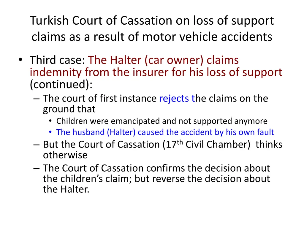 turkish court of cassation on loss of support 7