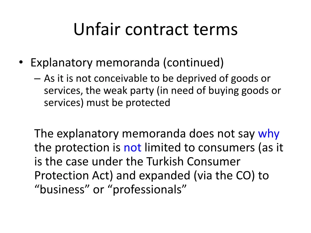 unfair contract terms 2