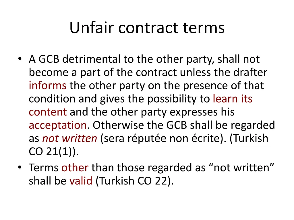 unfair contract terms 6