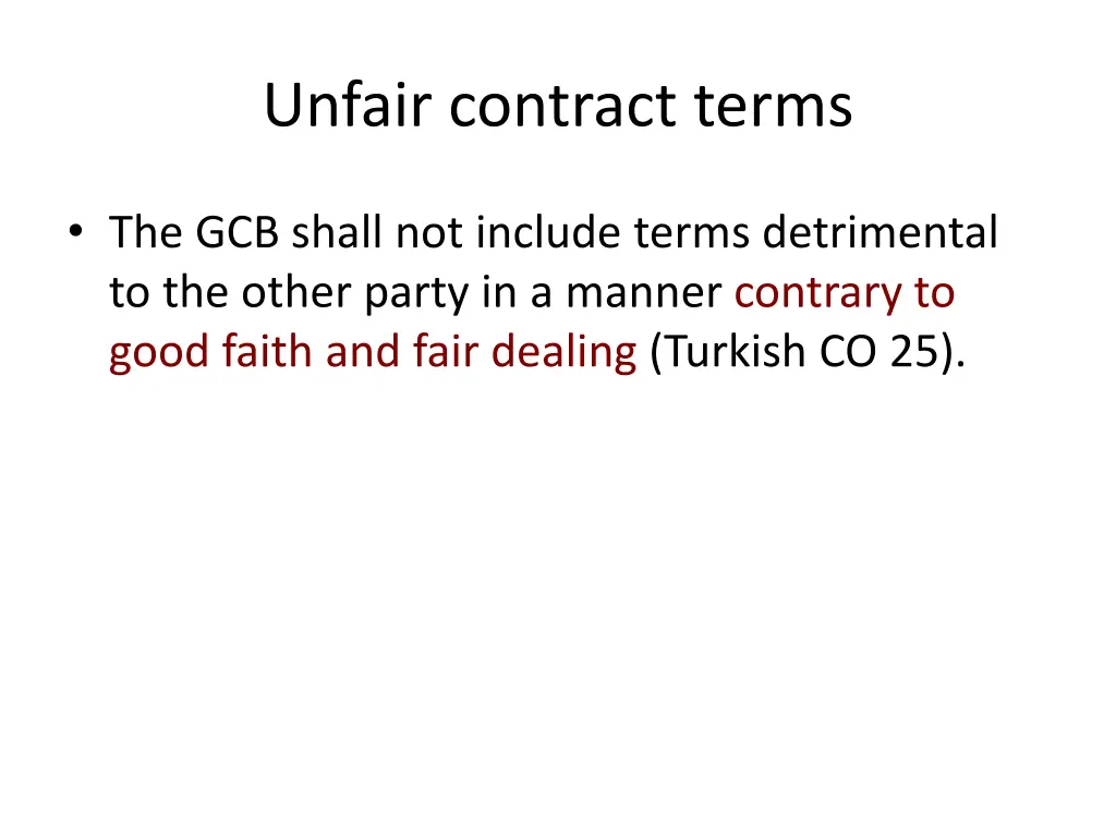 unfair contract terms 8