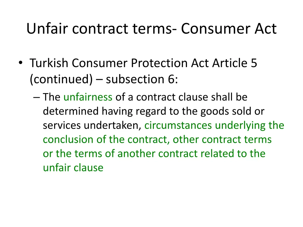 unfair contract terms consumer act 2