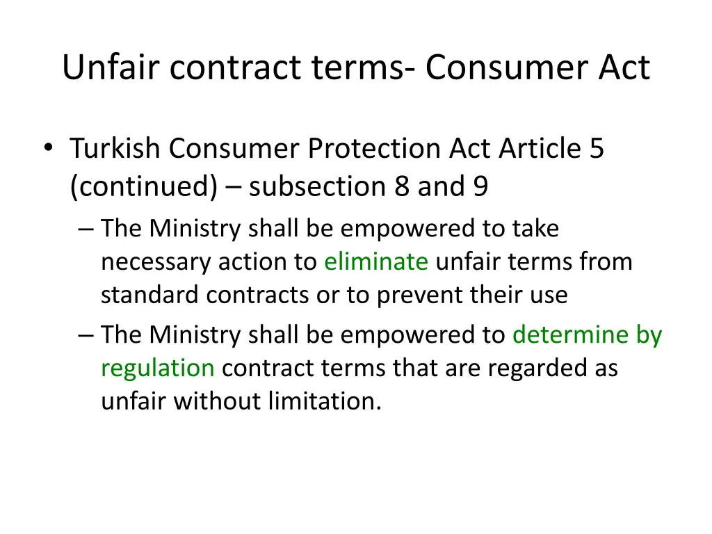 unfair contract terms consumer act 4