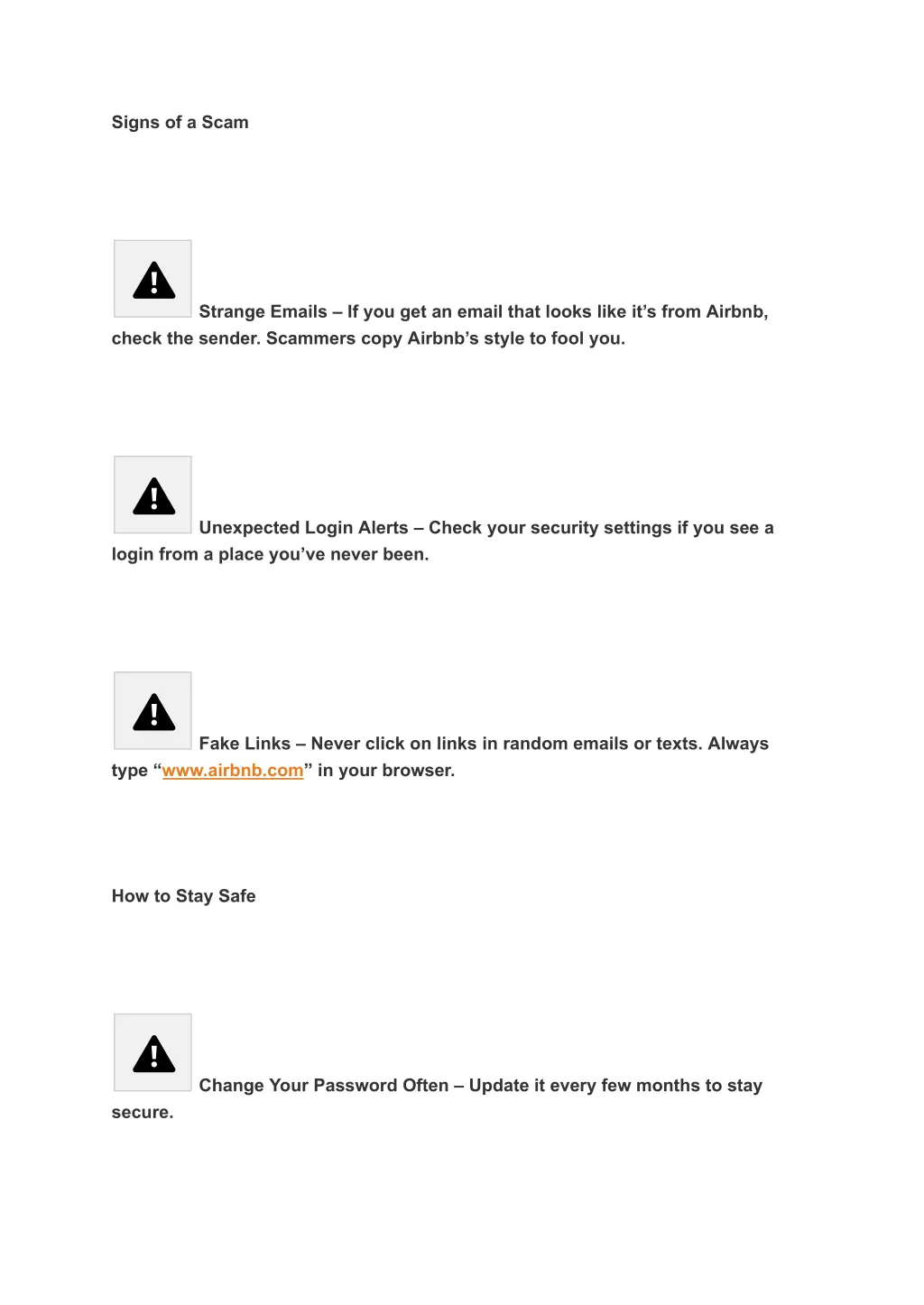 signs of a scam