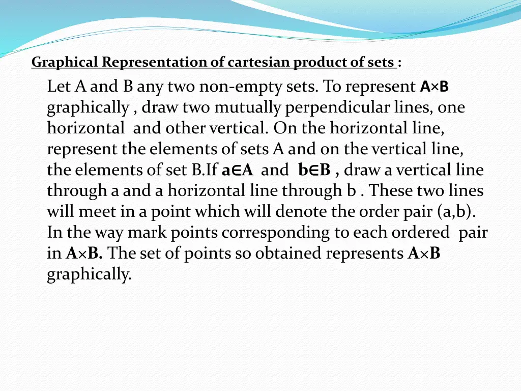 graphical representation of cartesian product