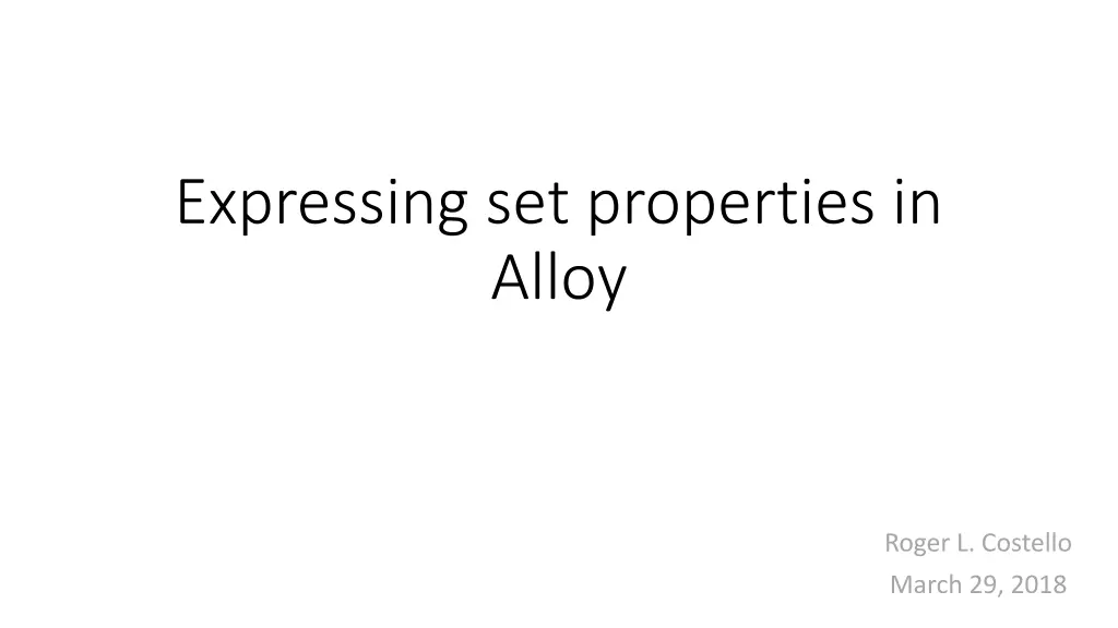 expressing set properties in alloy