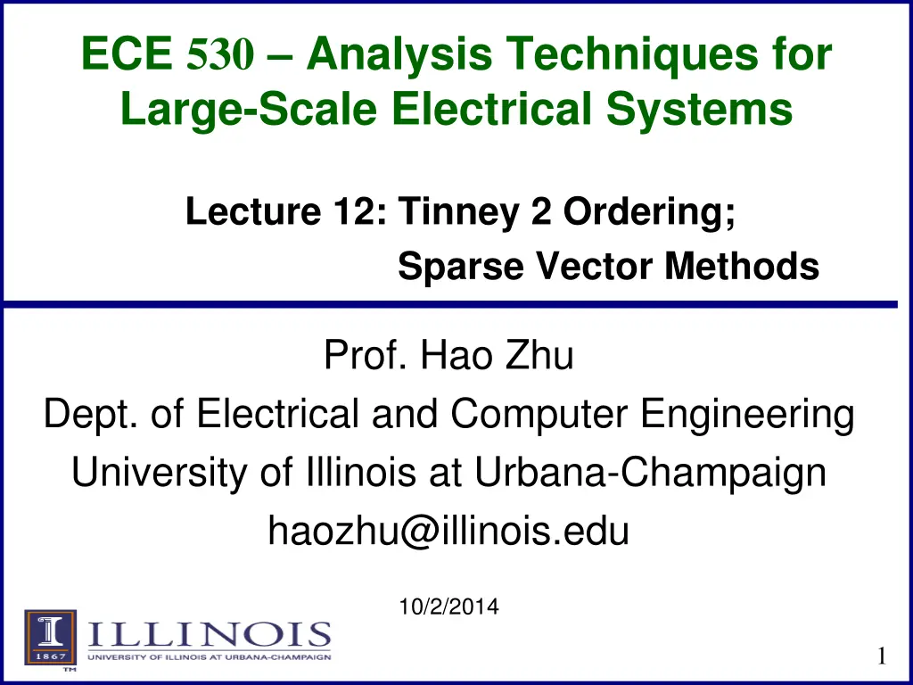 ece 530 analysis techniques for large scale