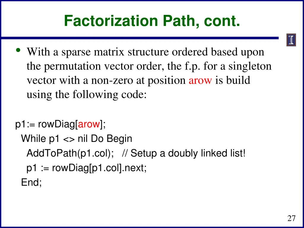 factorization path cont