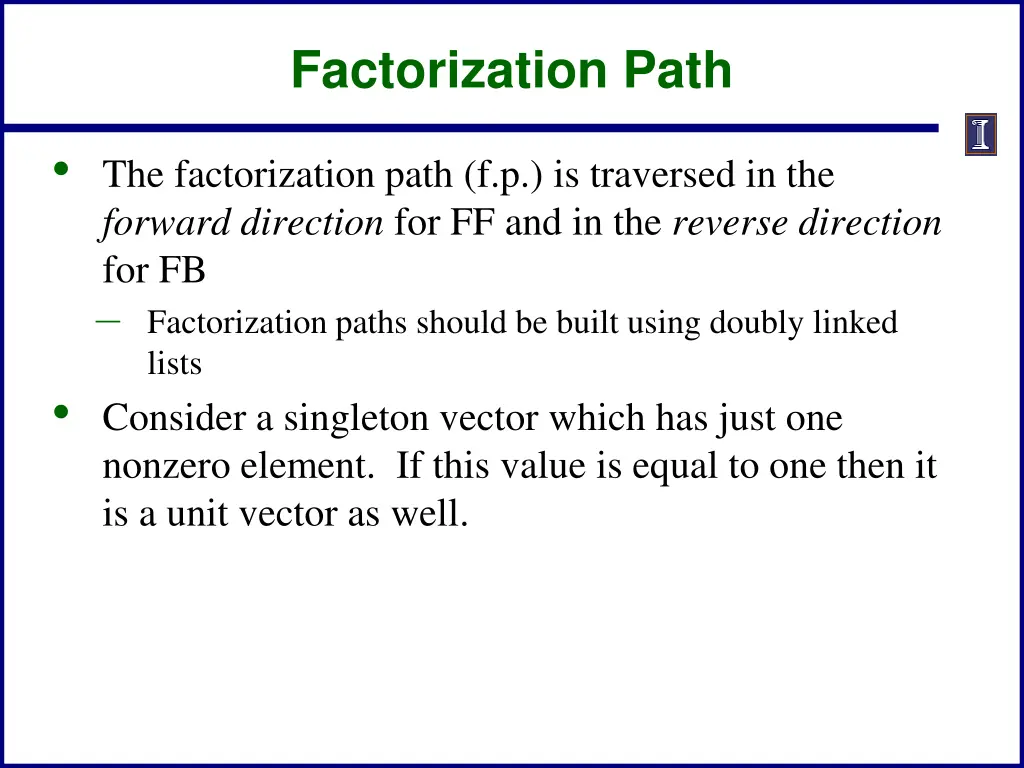 factorization path