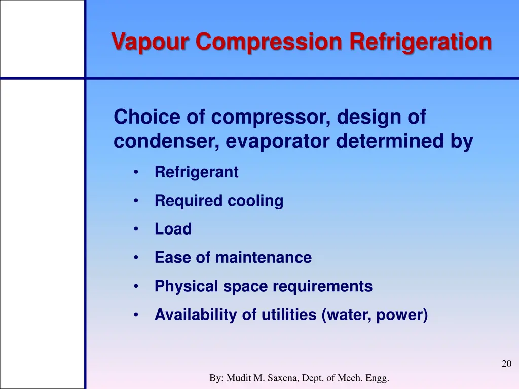 vapour compression refrigeration 7