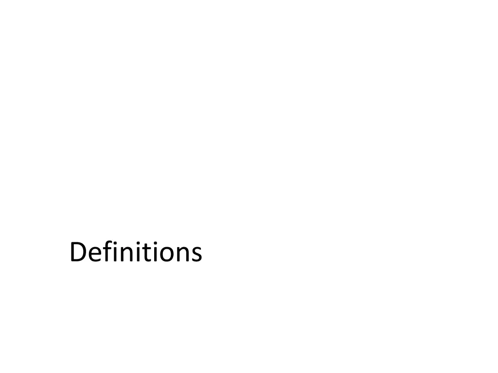 definitions