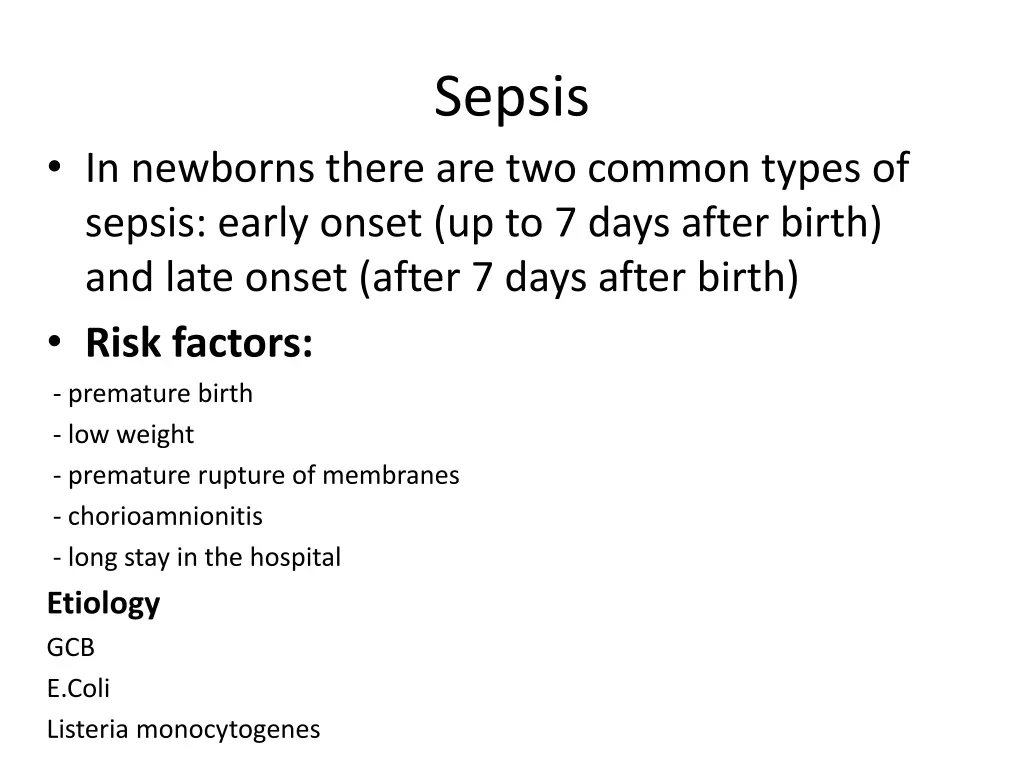 sepsis