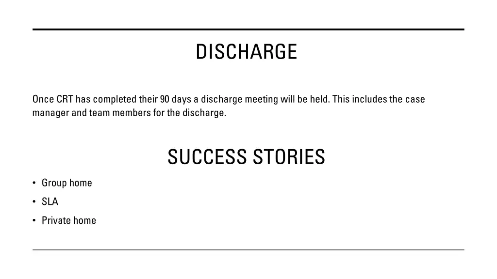 discharge