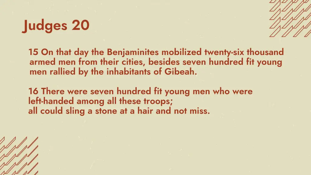 judges 20