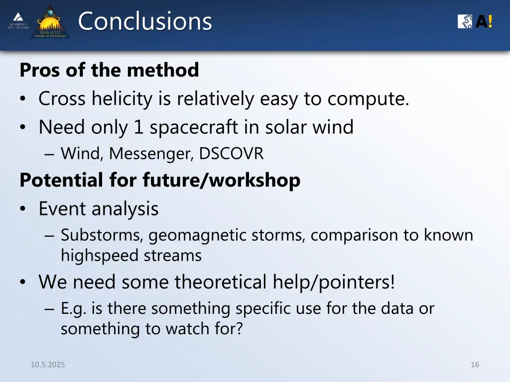 conclusions