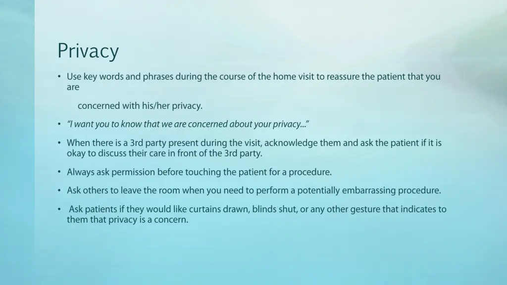 privacy