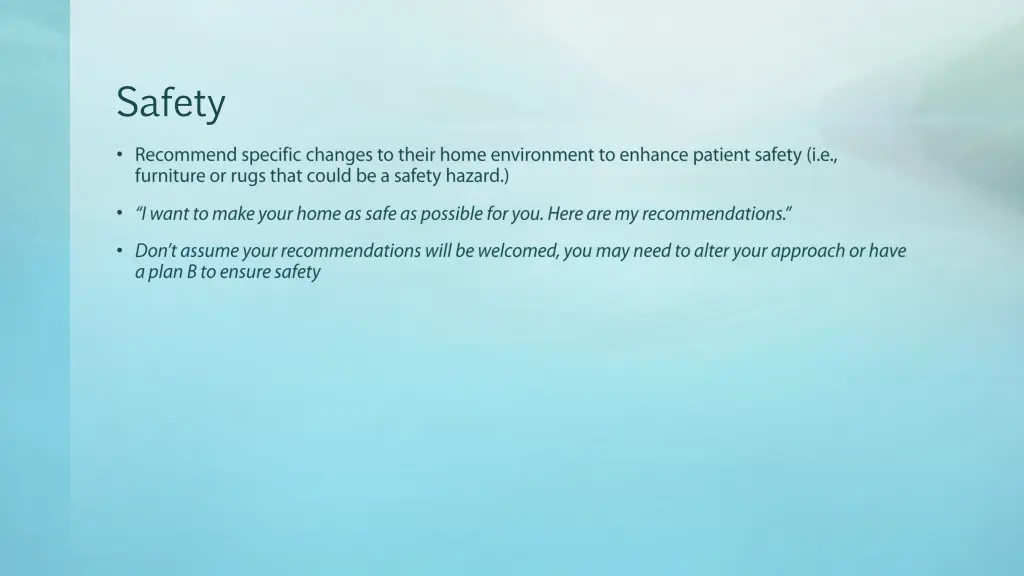 safety