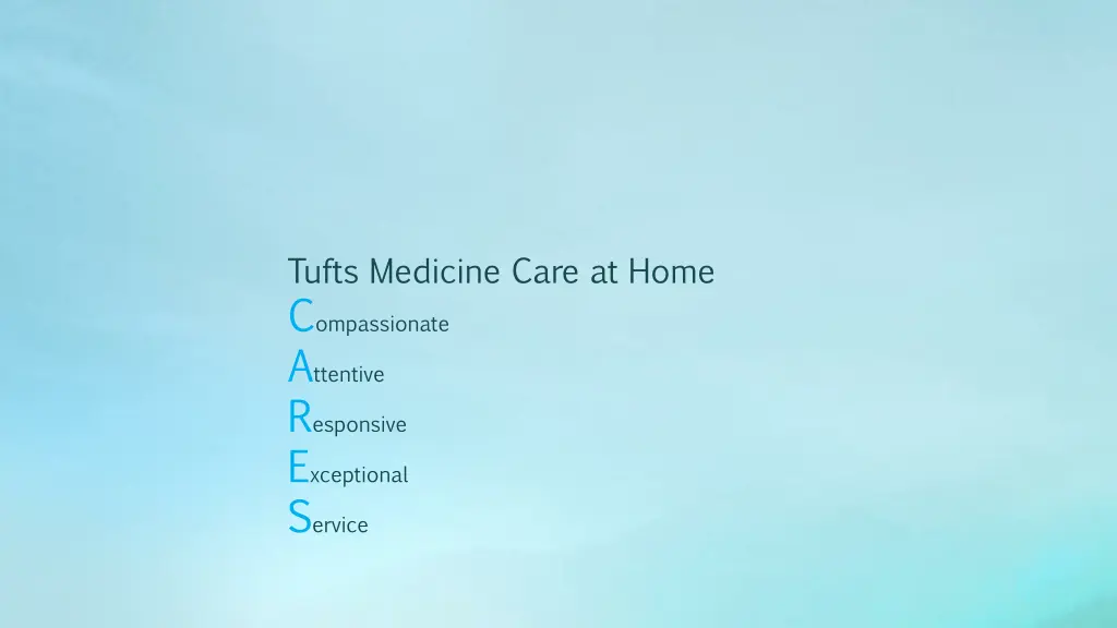 tufts medicine care at home c ompassionate