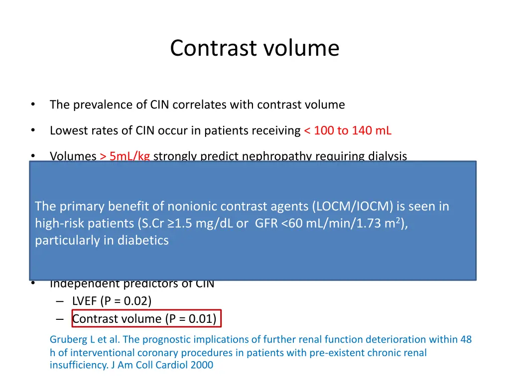 contrast volume