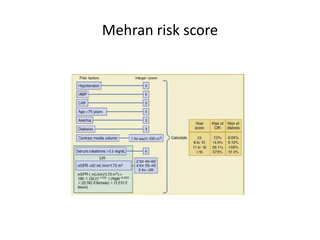 mehran risk score