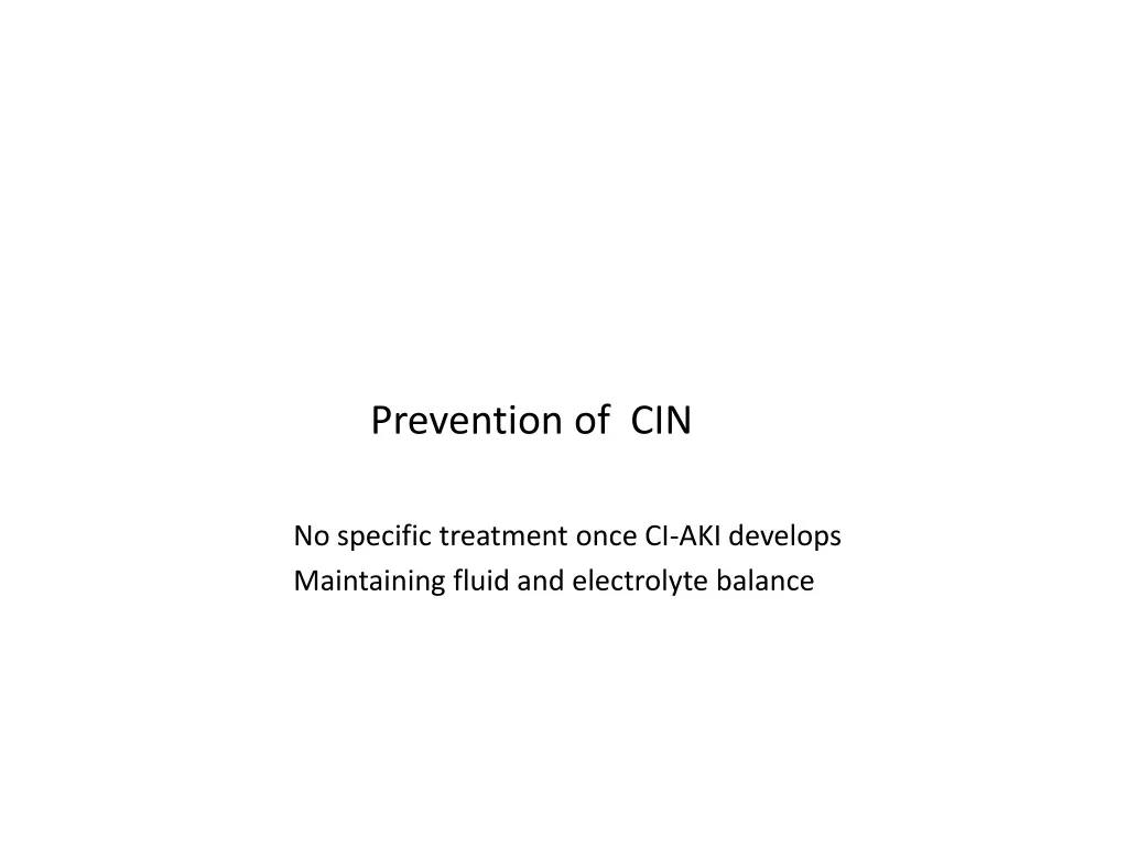 prevention of cin