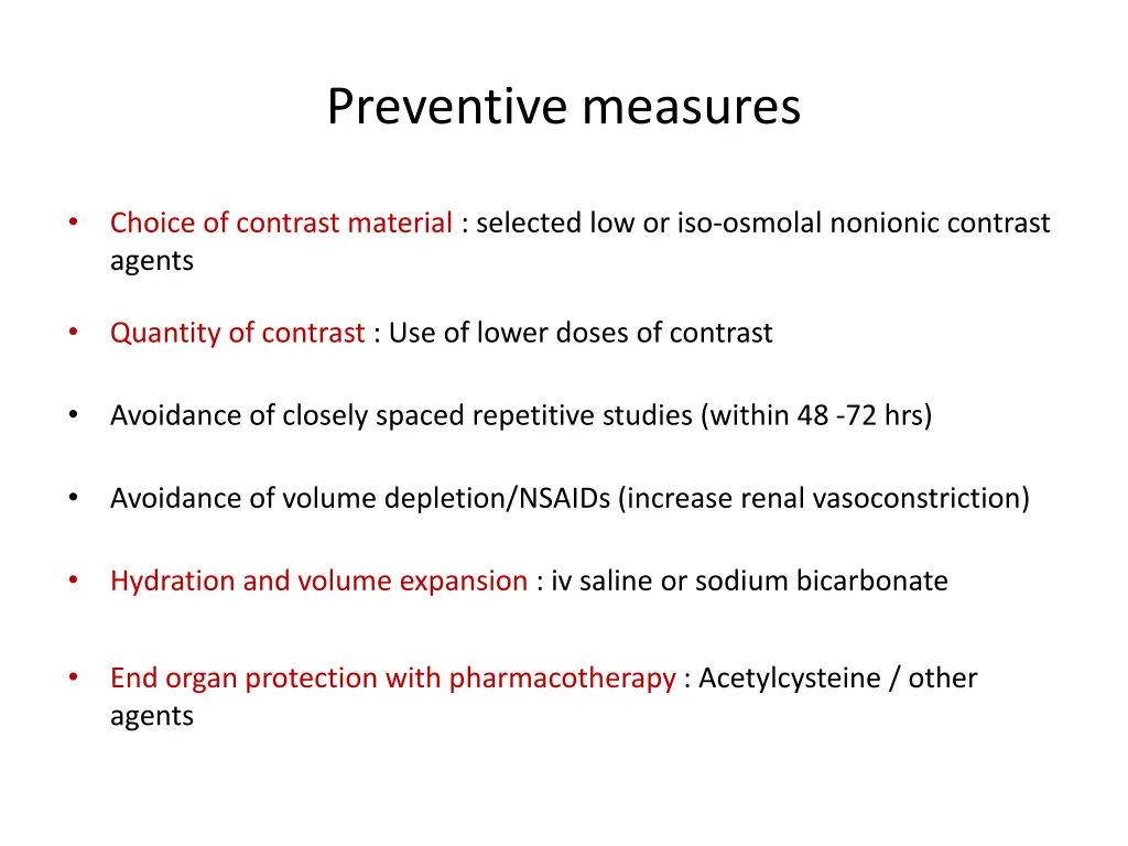 preventive measures
