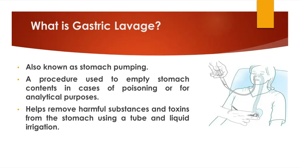 what is gastric lavage